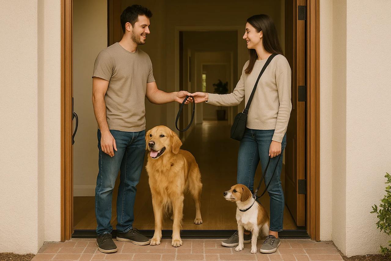 Pet sitting handover